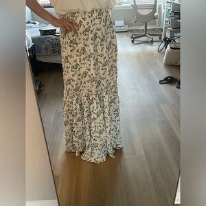 free people floral maxi skirt XS